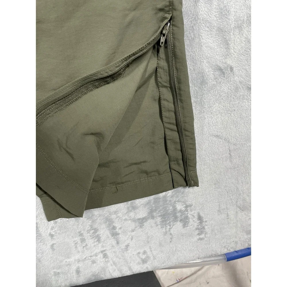 The North Face Mens L Olive Green Convertible Cargo Hiking Pants AJFB T325/T725